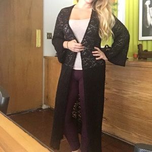 Lace Duster Jacket